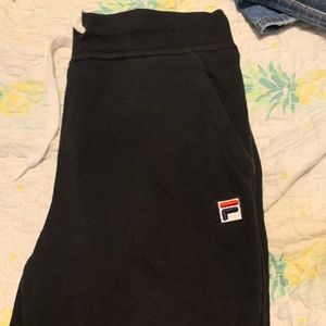 Black FILA sweat pants